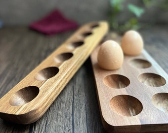 Simple Acacia Wood Egg Holder