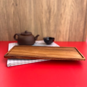 Handmade Wood Rectangle Food Tray