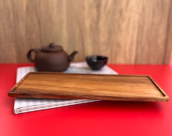 Handmade Wood Rectangle Food Tray