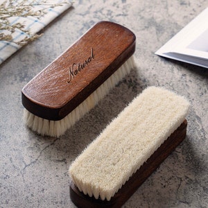 Naturally Simple Wool and Wood Soft Shoe Brush image 4