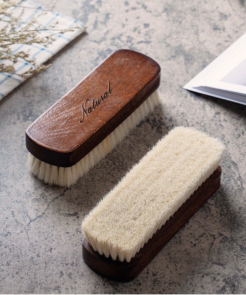 Naturally Simple Wool and Wood Soft Shoe Brush image 4