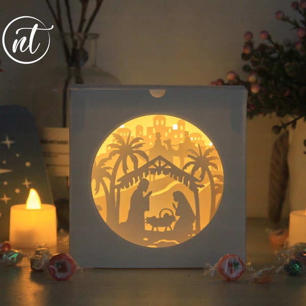 Flat Folding Mystery Candy Box Nativity Shadowbox Mini SVG - Flat Folding box - Mystery Candy Box - Merry Christmas Paper Cut Shadow Box SVG Flat Folding Mystery Candy Box Nativity Shadowbox Mini SVG - Flat Folding box - Mystery Candy Box - Merry Christmas Paper Cut Shadow Box SVG