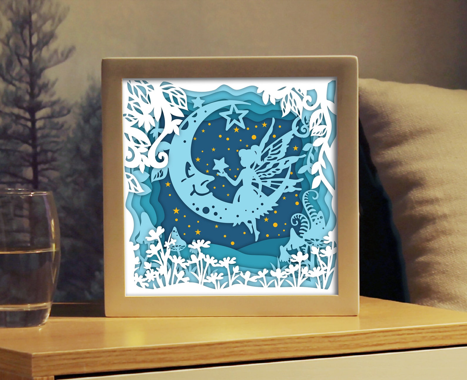 Fairy Shadow Box SVG Free SVG Cut Files
