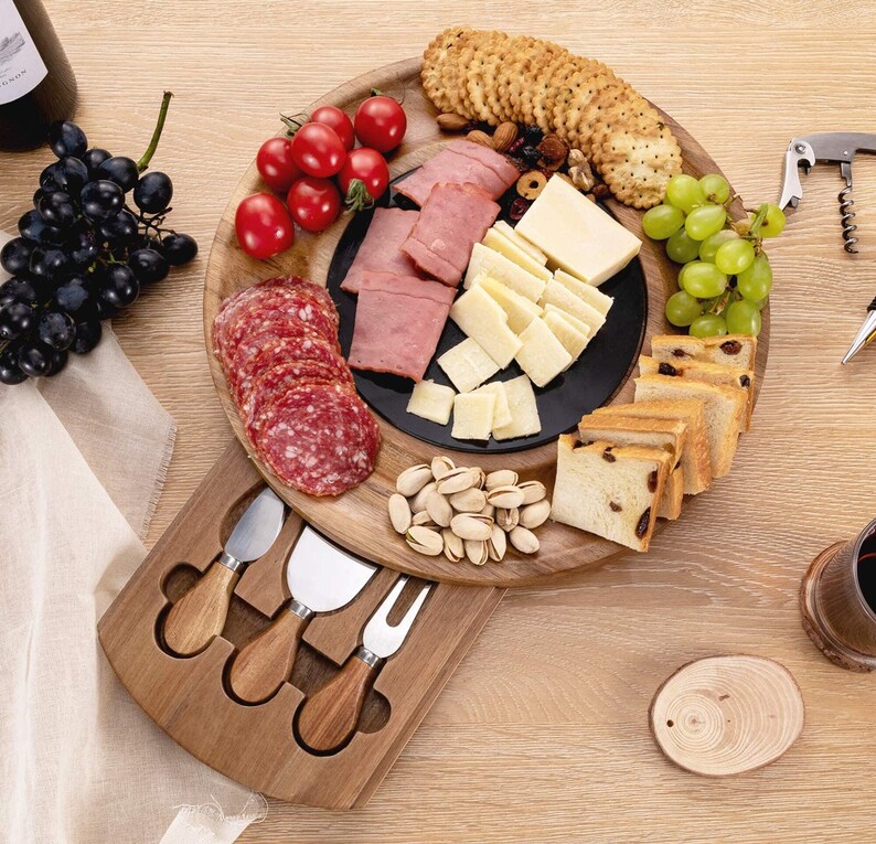 Personalized cheese board set Christmas gifts Gifts for the Etsy