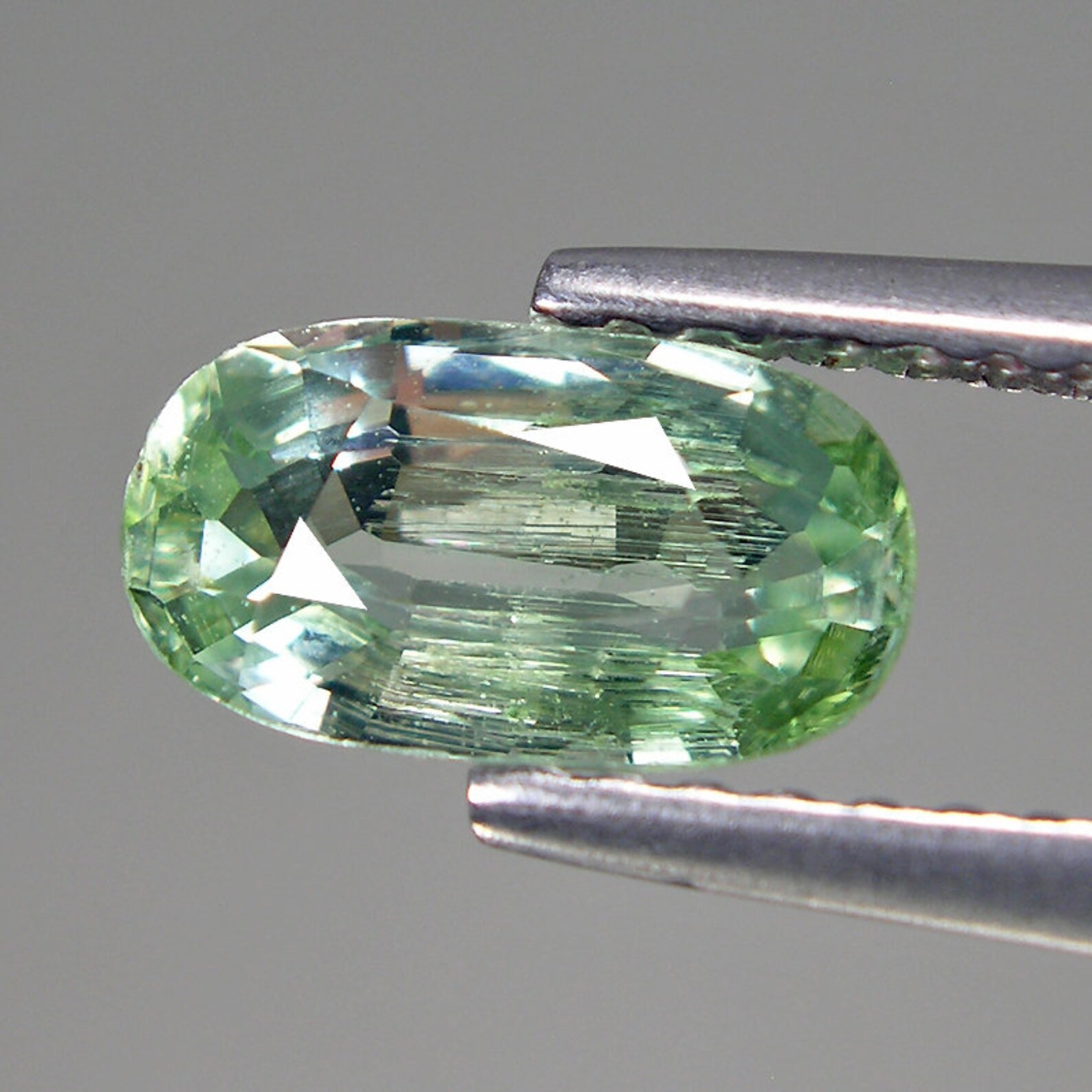 Mint Green Tourmaline Natural Loose Gemstone Oval Shape Etsy