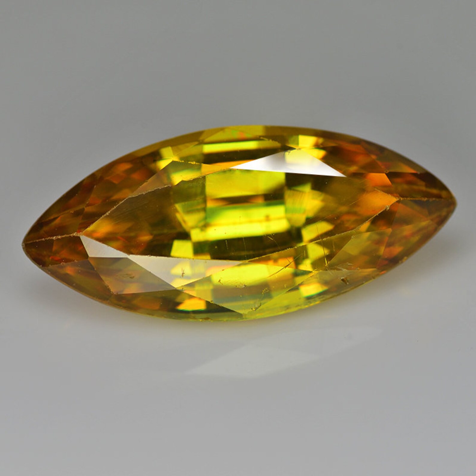 Yellow Sphene Natural Loose Gemstone Marquise Shape 4.55 Etsy
