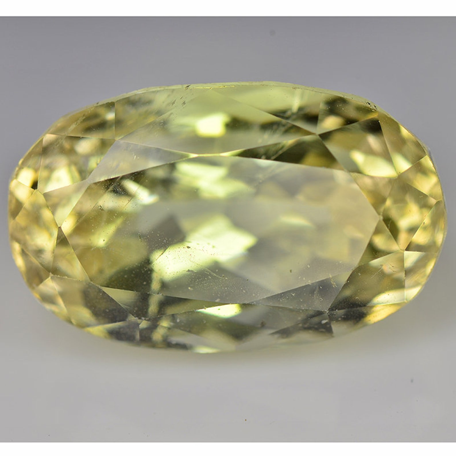 Yellow Kunzite Natural Kunzite Oval 16.24 Cts Loose Etsy