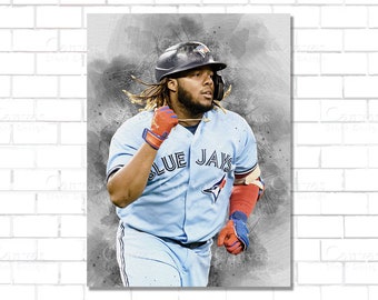  FNnemg Vladimir Guerrero Jr Poster Baseball World Legend Star  Posters Wall Art Painting Canvas Gift Living Room Prints Bedroom Decor  Poster Artworks 24x36inch(60x90cm): Posters & Prints