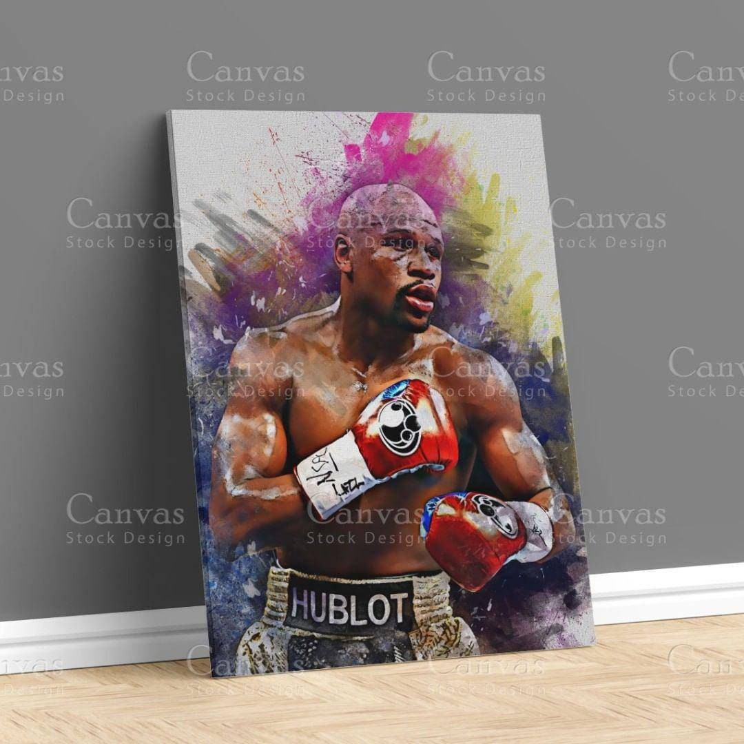 Boxer Floyd Mayweather Art Wall Indoor Room Outdoor Poster - POSTER 20x30