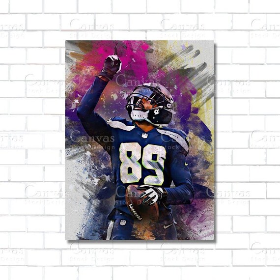 Doug Baldwin Poster Seattle Seahawks Canvas Frame Kids Wall