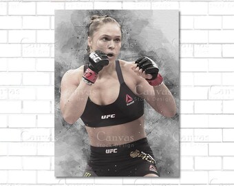 Encadrée imprimer-ronda rousey ufc fighter photo poster mma american judo art Encadrée imprimer-ronda rousey ufc fighter photo poster mma american judo art