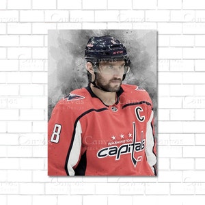 Alex Ovechkin Goat Canvas Print - Stanley Cup Champ Washington Capital -  Ducicanvas