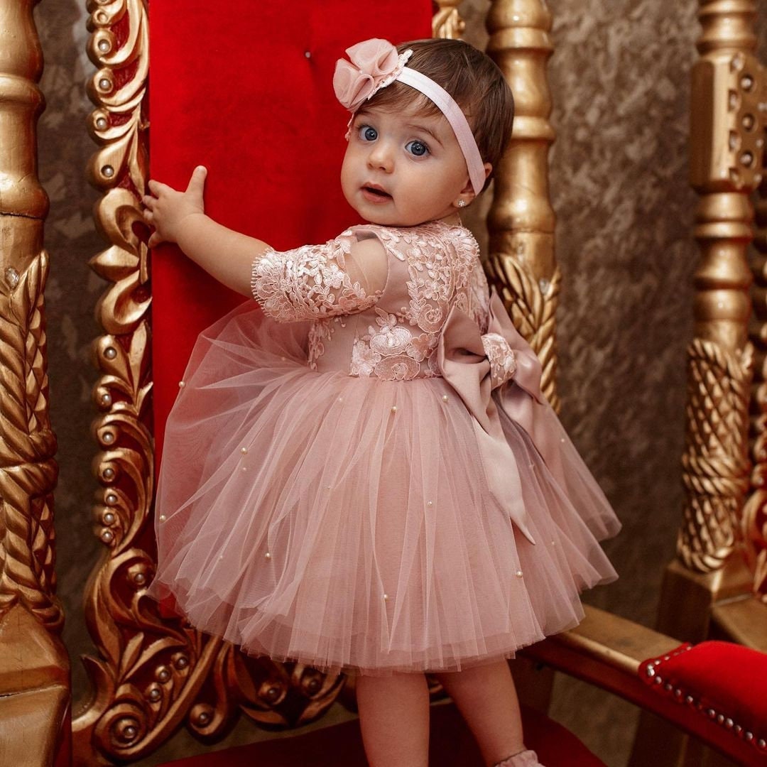 Baby rose gold dress - Etsy España Baby rose gold dress - Etsy España