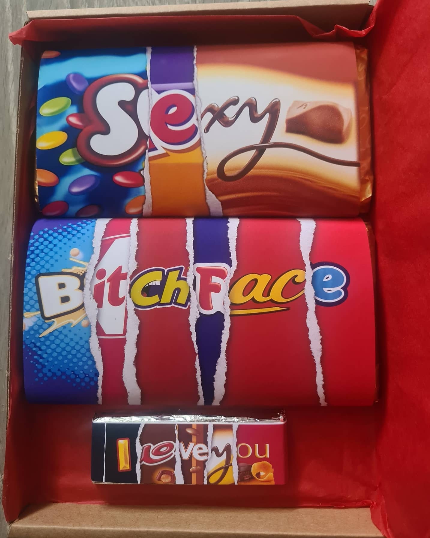 Letterbox gift Chocolate bars Insult chocolate gift box Etsy