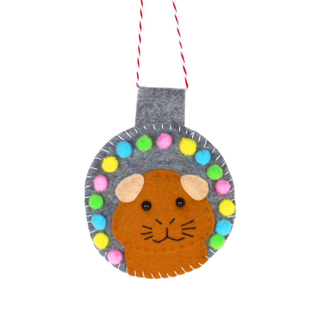 Pastel Pom Pom Guinea Pig Decoration Felt Guinea Pig Plush Etsy
