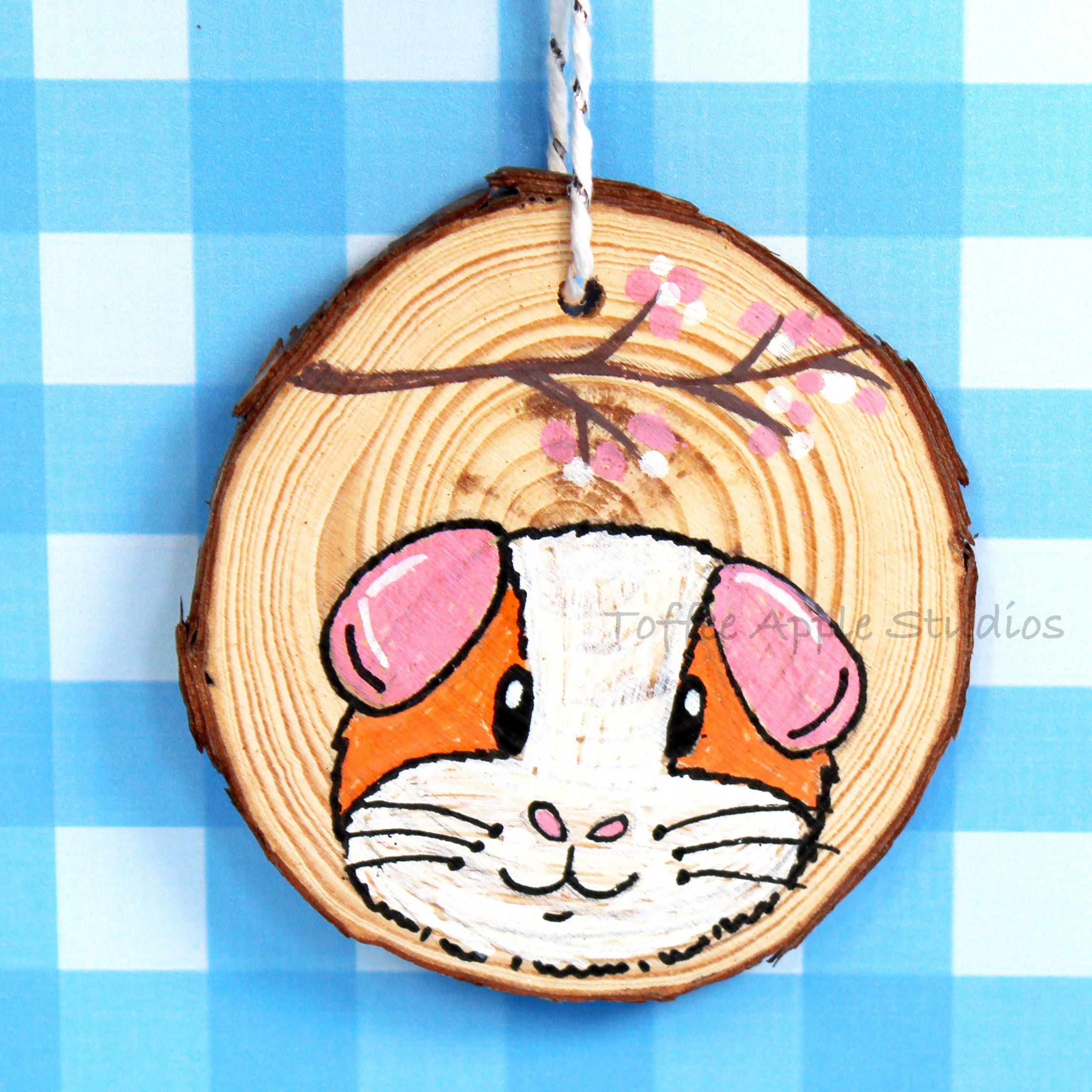 Guinea Pig Wooden Log Slice Decoration Guinea Pig Home Decor Etsy UK