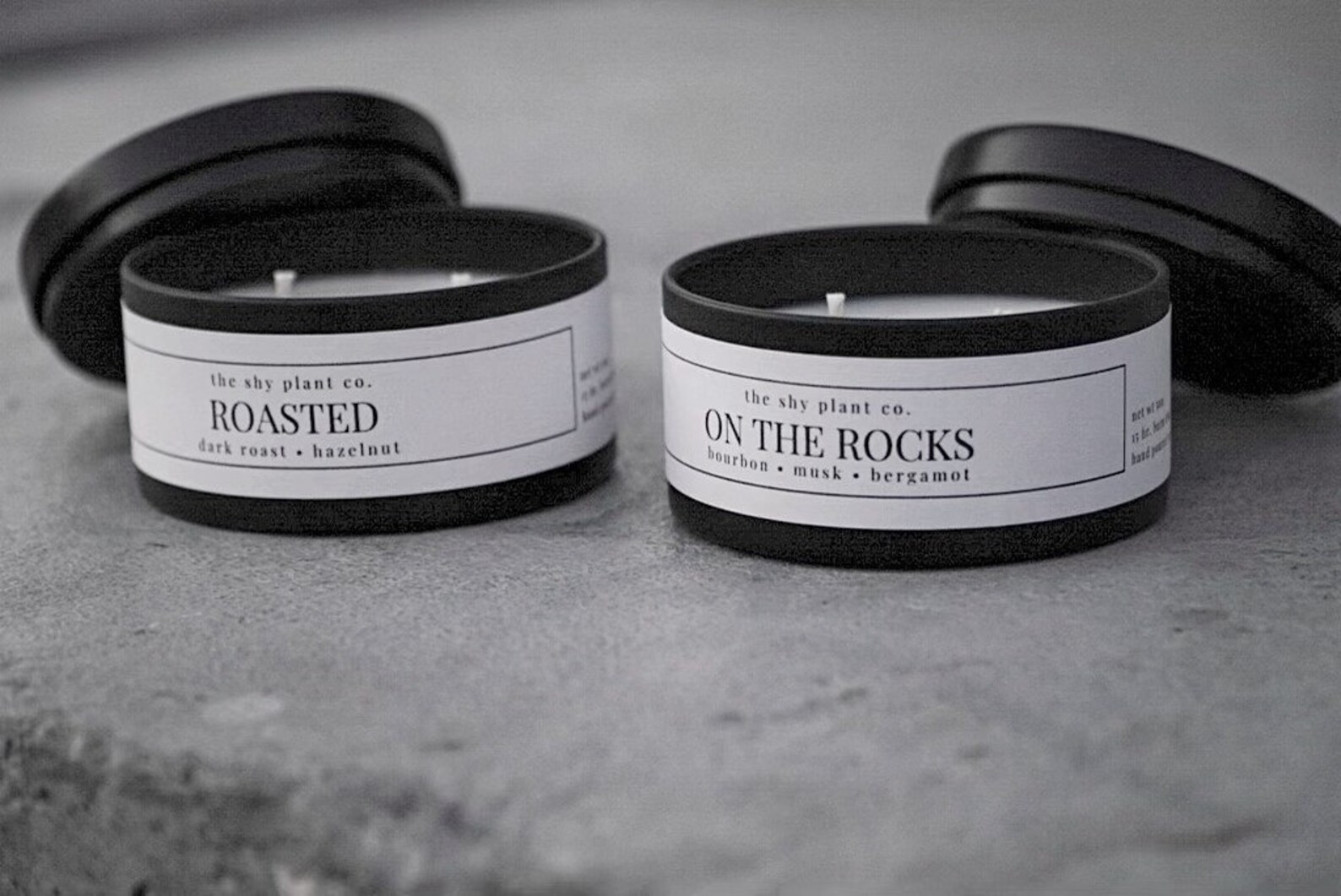 On the Rocks Tin Candle Soy Wax Candle Hand Poured Candle Etsy