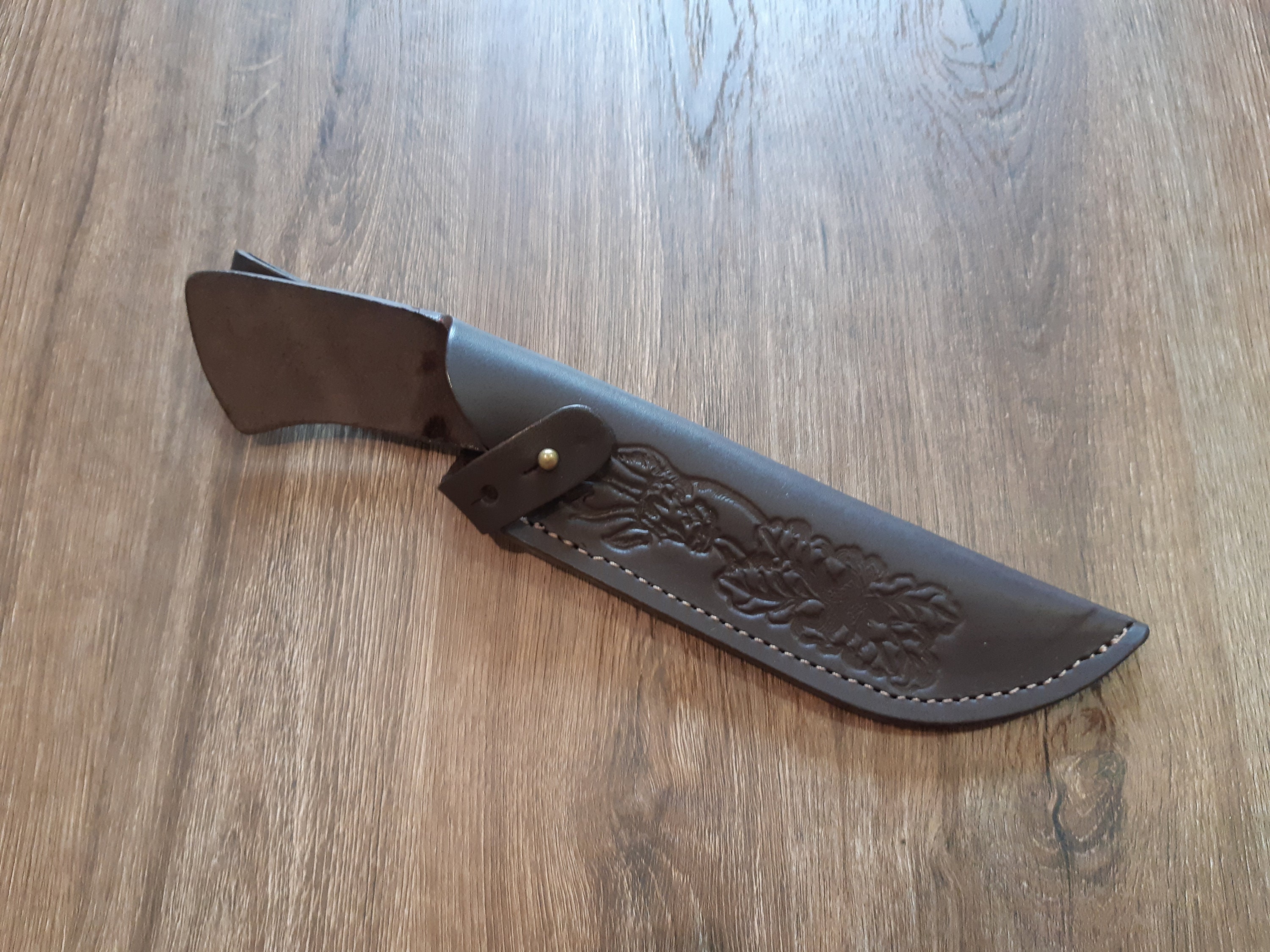 Leather Knife Sheath Small Hunting Knife Holder With Belt Loop Etsy