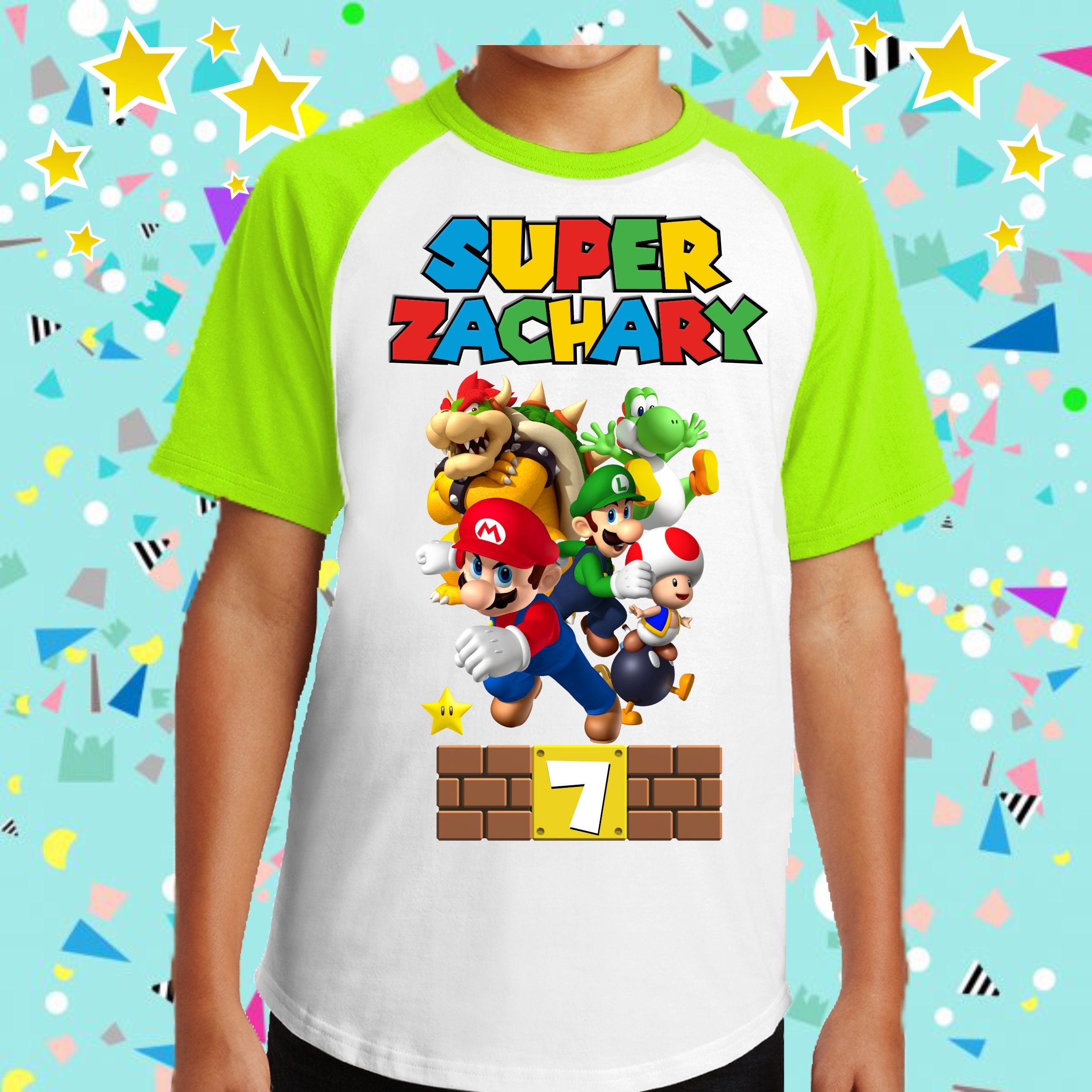 super mario shirts for boys