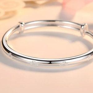 925 Silver Adjustable bangle