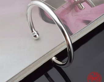 925 Sterling Silver Open Bangle