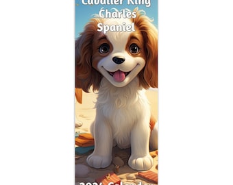 Cavalier King Charles Spaniel 2024 Wall Calendar (UK & Europe)