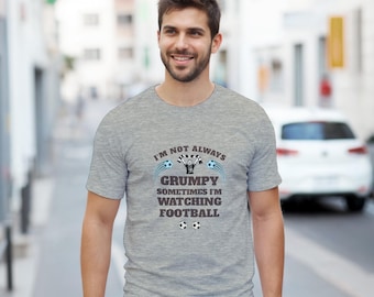 T-shirt de fan de football grincheux | Cadeau amusant pour la fête des pères