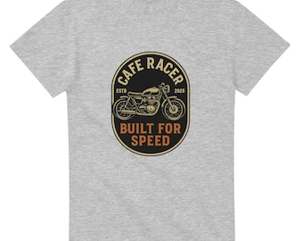 Cafe Racer Motorcycle T-Shirt – Vintage Biker Graphic Tee