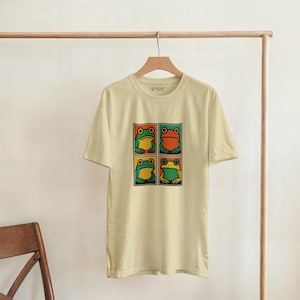 Pop Art Frog T-Shirt: Retro Japanese Graphic Tee