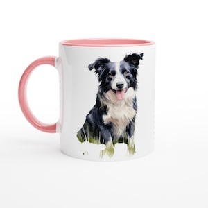 Dog lover gift, coffee mug for dog lovers, Border Collie coffee mug, kitchen gifts, housewarming giftsbirthday gift for dads,