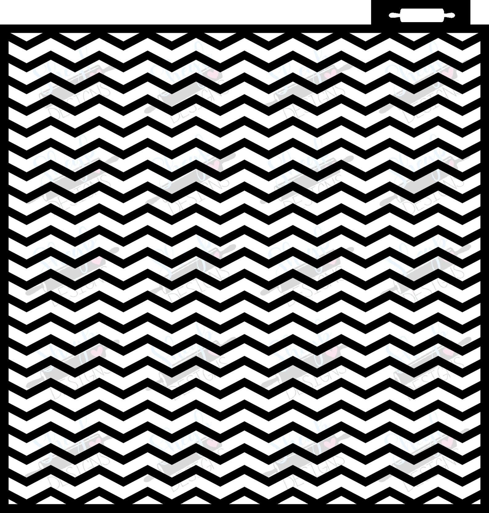Pochoir de modèle de Chevron Etsy