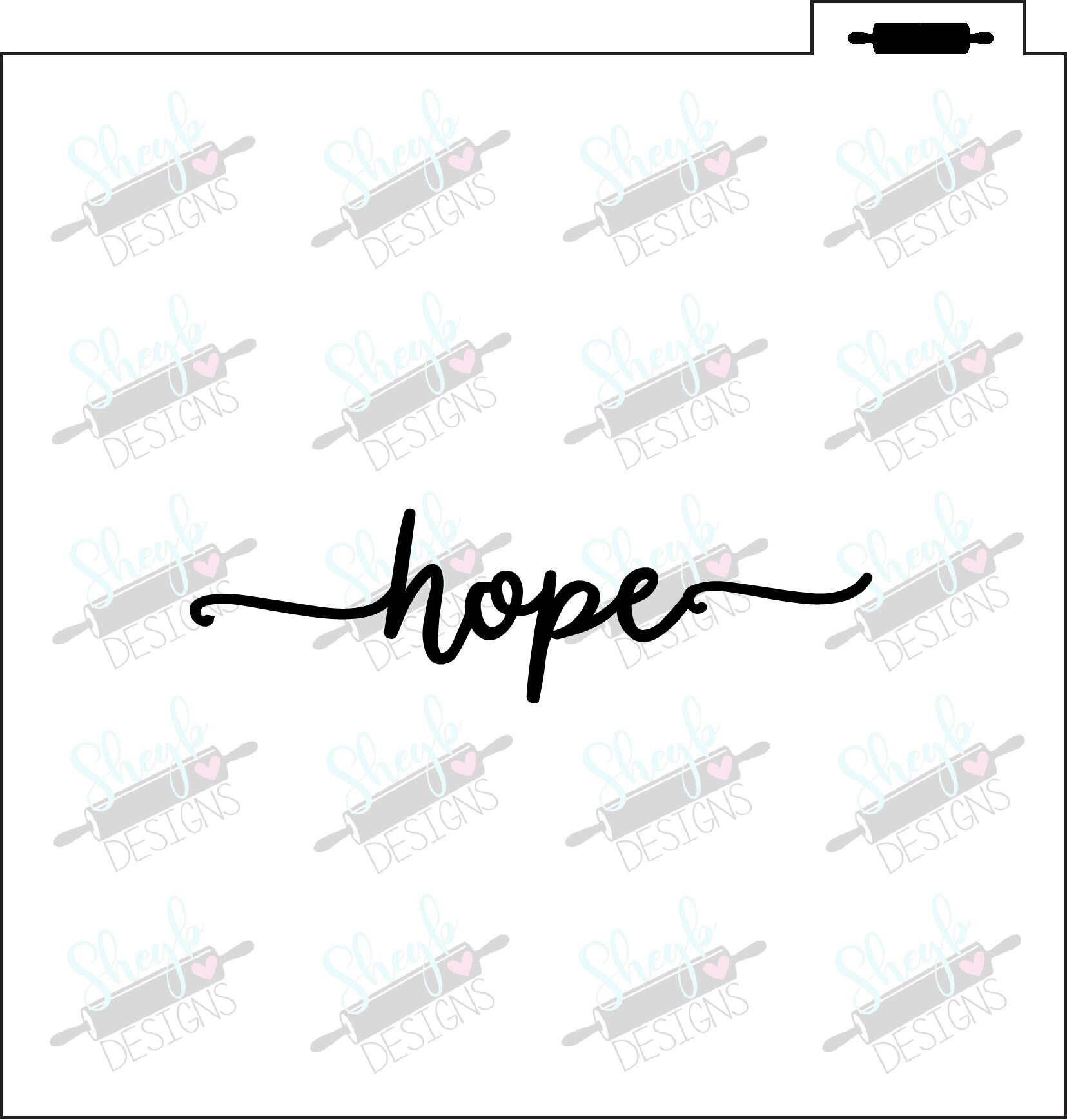 Hope Stencil | Etsy