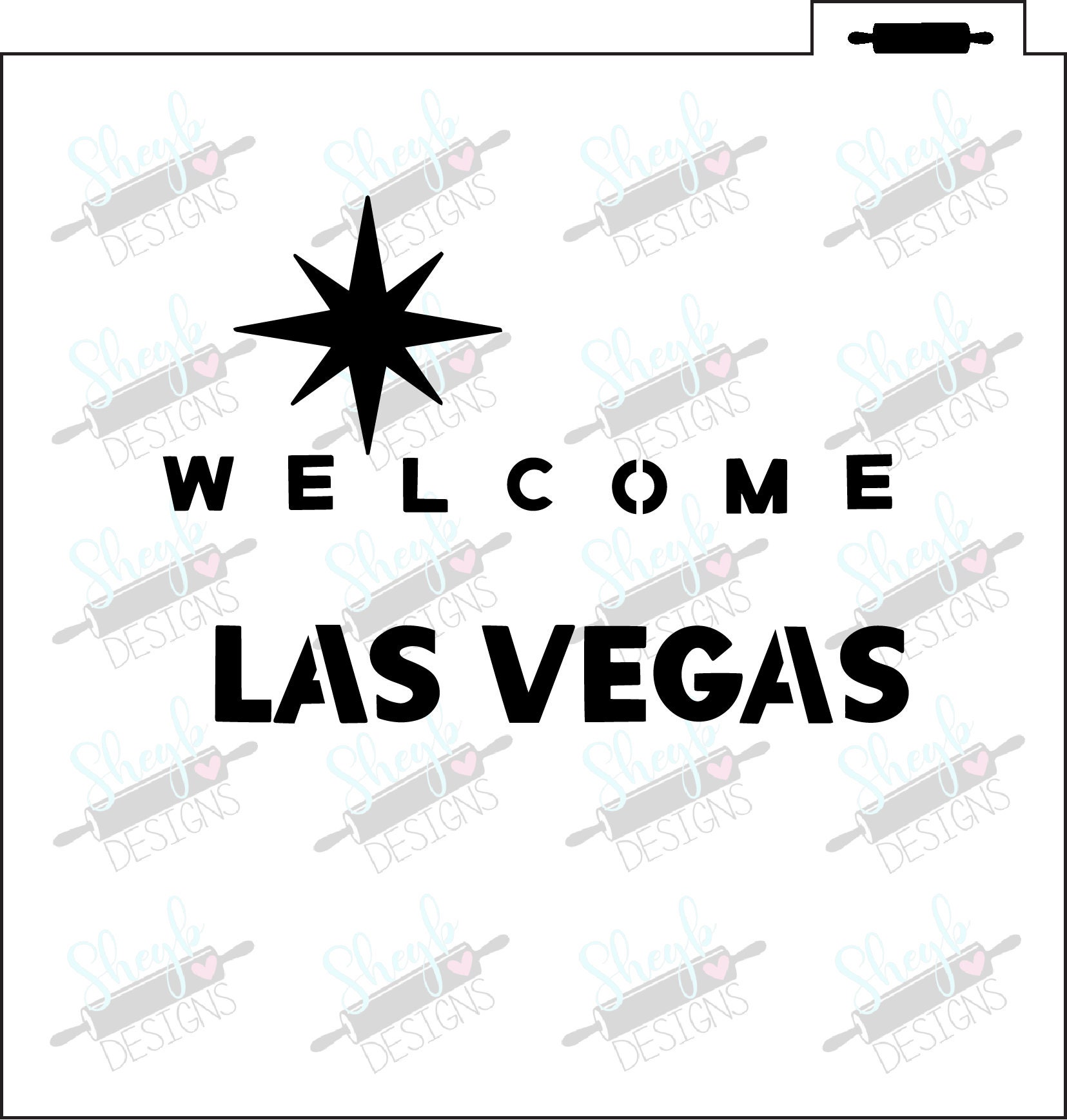 Welcome to Las Vegas 3 Part Stencil – sheyb