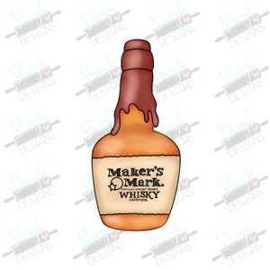Bourbon Whiskey Bottle Cookie Cutter