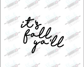 Happy Fall Yall Stencil by Studior12 DIY Autumn Farmhouse - Etsy