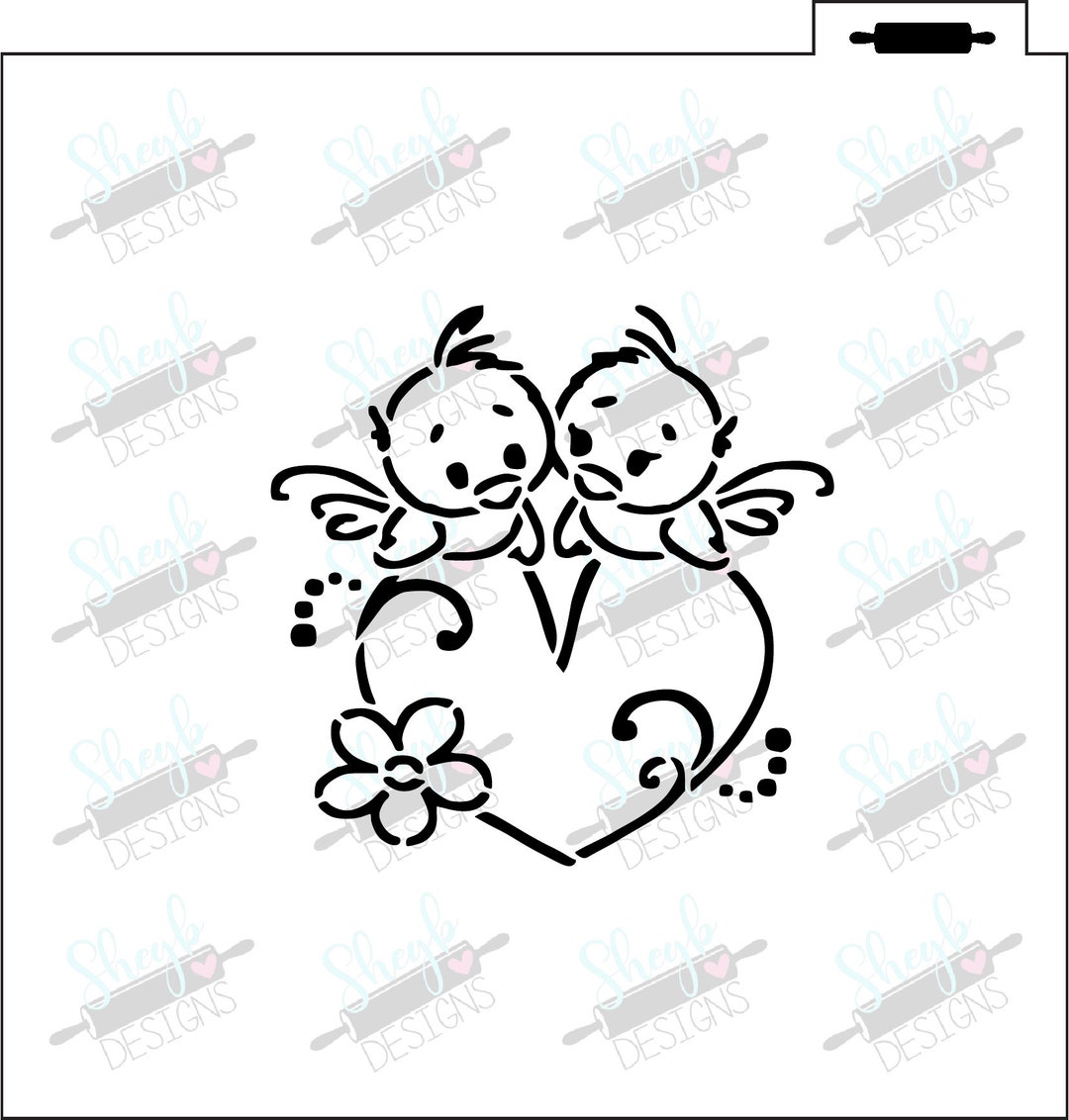 Love Birds Stencil - Etsy