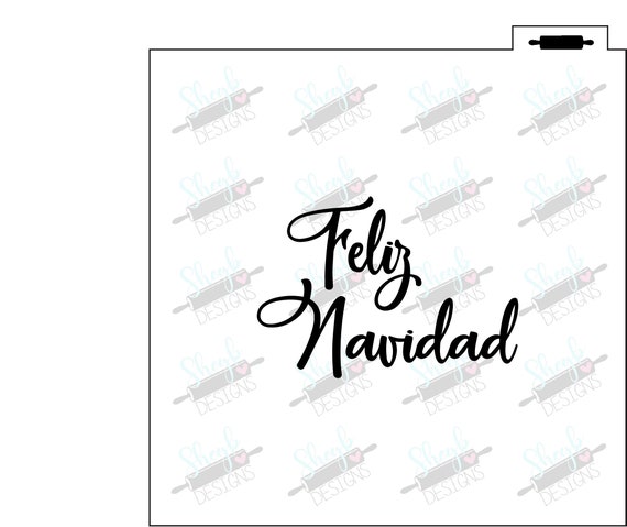 Feliz Navidad Stencil | Etsy
