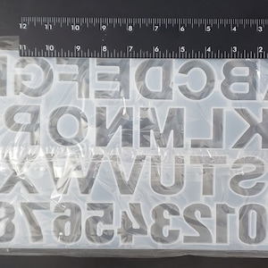 Reverse Alphabet Silicone Mold