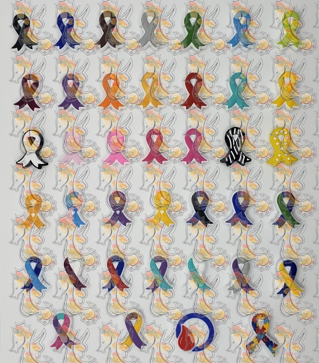 Awareness Ribbon Silicone Focal Beads Etsy