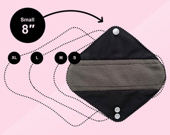 8 » LIGHT FLOW ou PANTYLINER serviettes hygiéniques en tissu réutilisables serviettes serviettes incontinence menstruelle zéro déchet Eco choisissez votre couleur