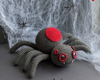 Patrón de araña de ganchillo, juguete de Halloween (patrón PDF)