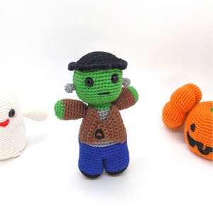 Frankenstein pattern, PDF, cute Frankenstein, Halloween pattern