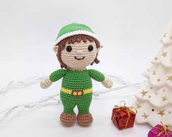 Crochet Christmas Elf Pattern: Amigurumi Toy (PDF)
