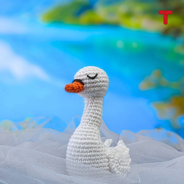 Crochet Swan Pattern, Swan pattern, Swan pdf, Cute crochet swan pattern, PDF pattern, cute crochet swan, crochet swan toy, swan pdf pattern