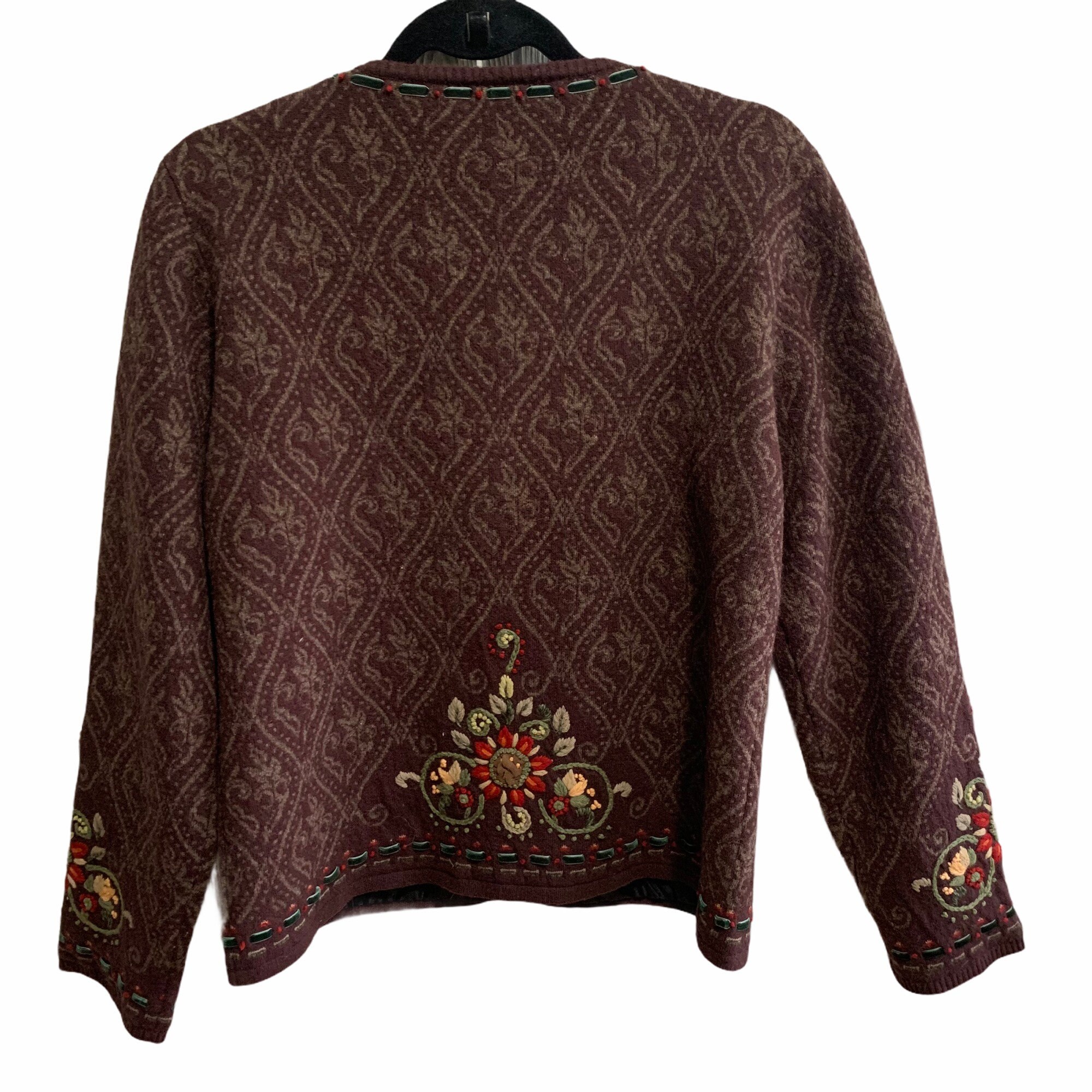 Vintage Carson Lambs Wool Boho Embroidered Jacket | Etsy