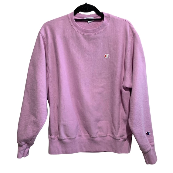 tøj forhåndsvisning klassisk Vintage Reverse Weave Pink Champion Crewneck Sweatshirt - Etsy