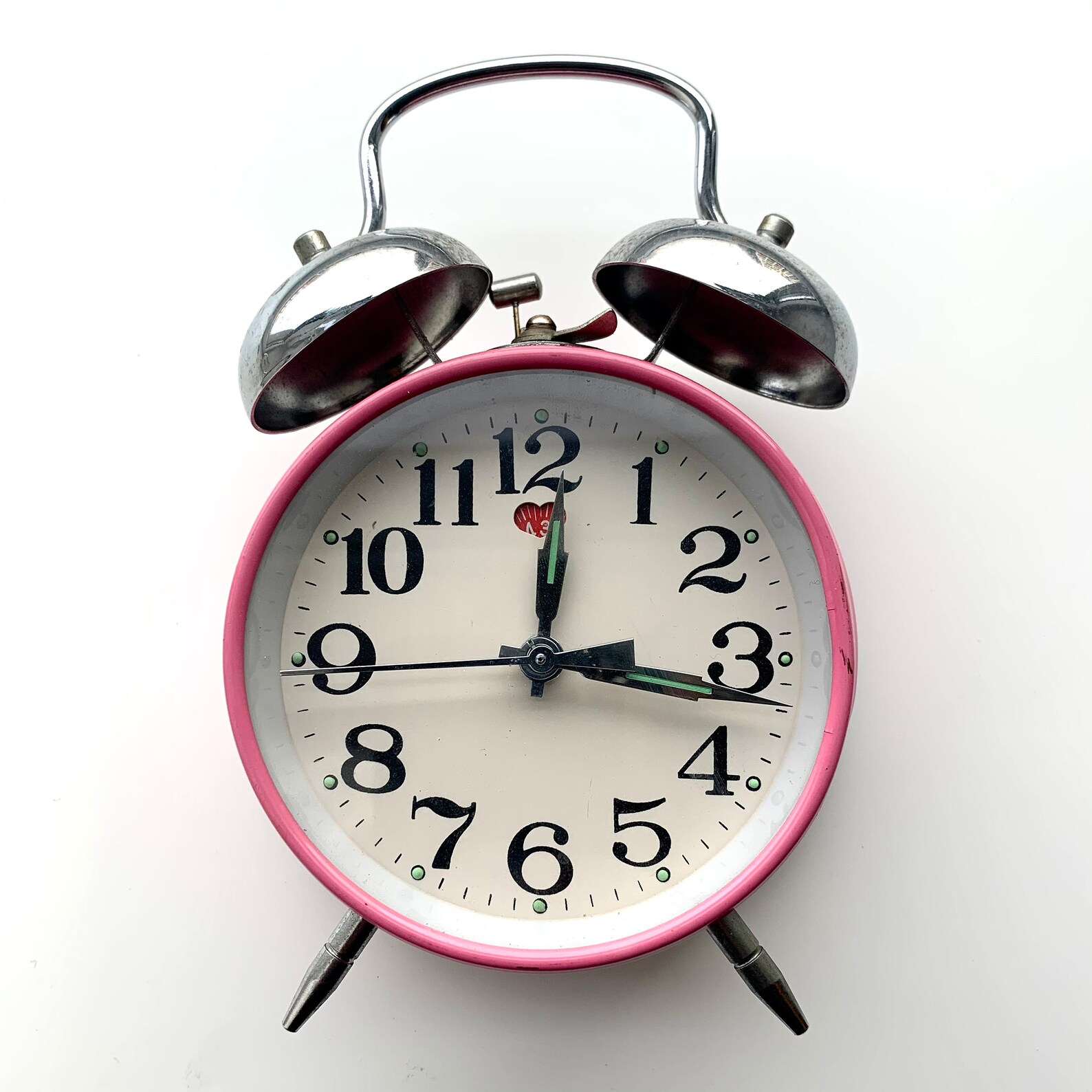 Pink Vintage Mechanical Alarm Clock | Etsy
