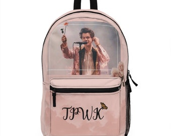 FURUN Harry Styles Mochila de Carga USB Estudiante Mochila Escolar Ocio Ordenador Bolsa de Viaje para Hombre Mujer