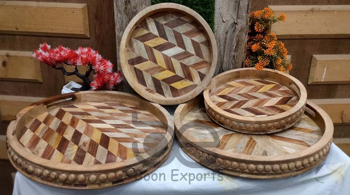 Round Wood Bead Tray Etsy