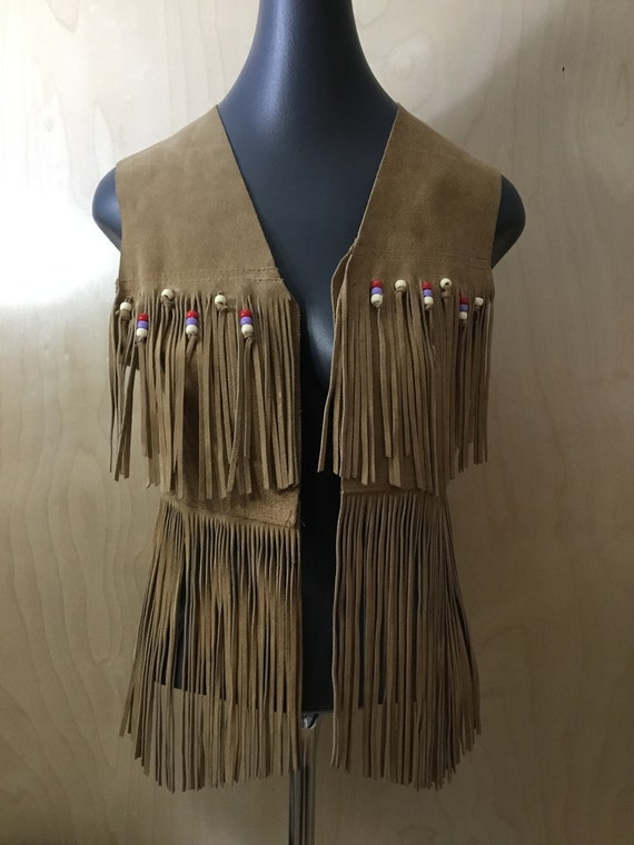 1970’s Woman’s Fringed Leather Vest